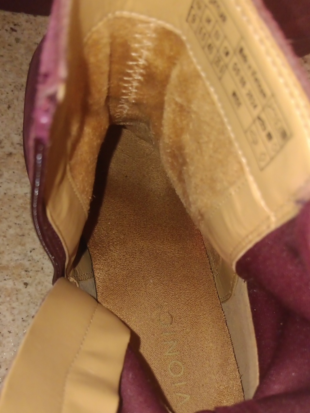 Women's Vionic Suede Ankle Boots - Plum - Picture 7 of 8